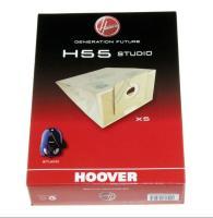 H55  PAPIER-STAUBBEUTEL 5 STÜCK für HOOVER Reiniger TRSC155021 STUDIO