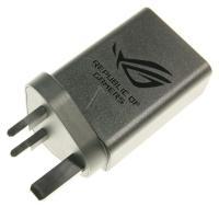 ADAPTER 30W 5V/3A 2P BK USB C UK TYPE für ASUS Handy ZS600KL ROGPHONE