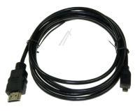 HDMI-A-STECKER / HDMI-D-STECKER,  2, 0M,  SCHWARZ HSWE für ASUS Computer ME301T MEMOPADSMART10