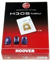 H30S  PAPIER-STAUBBEUTEL 5 STÜCK für HOOVER Staubsauger TRTC3206011 TELIOSCYCLONIC