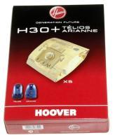 H30+   PAPIER-STAUBBEUTEL 5 STÜCK für HOOVER Staubsauger 2880011 TELIOSCYCLONIC