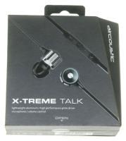 X-TREME TALK  PREMIUM HEADSET,  MIKROFON,  METALLGEHÄUSE,  SCHWARZ-SILBER für LG Handy E400 OPTIMUSL3