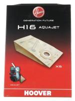 H16  PAPIER-STAUBBEUTEL 5 STÜCK für HOOVER Staubsauger S4486 AQUAJET