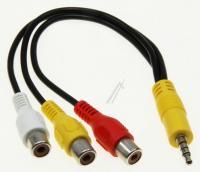 CABLE STEREO TO RCA 15CM R/Y/W ROHS für TECHWOOD Monitor LVD2263D 10070215
