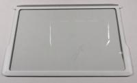 EINLEGEBODEN / R GLASS SHELF(W.WHITE FRAME) für BURG Kühlschrank / Gefrierschrank/ Gefriertruhe BKG124A 10693963